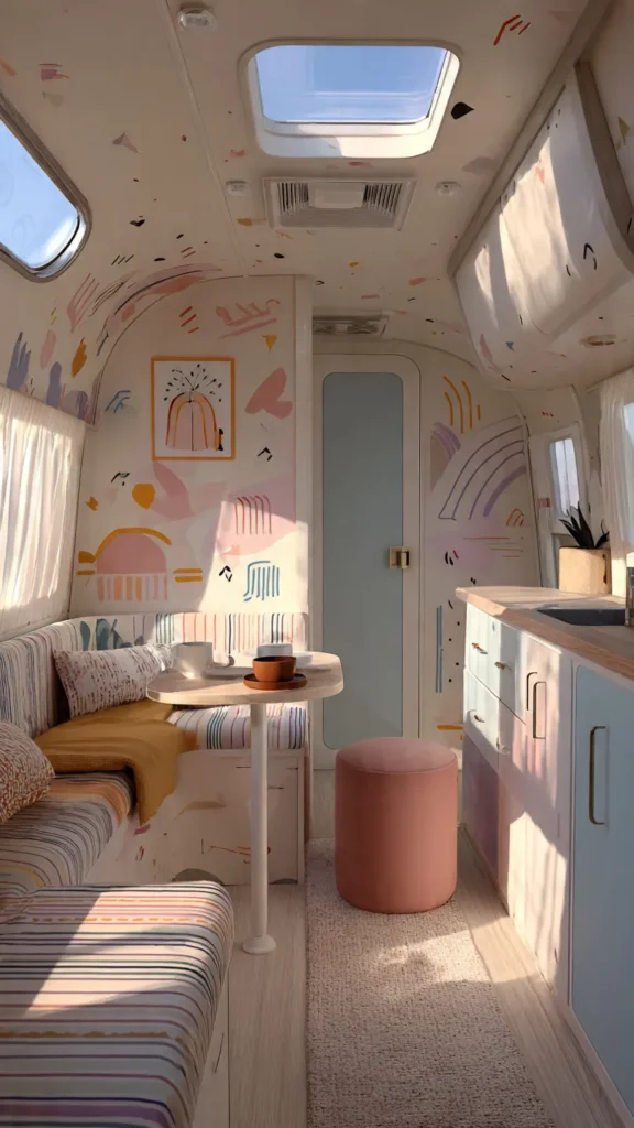 14 Whimsical Artist RV Interior Designs That Inspire Creativity on the Road 9 ts8