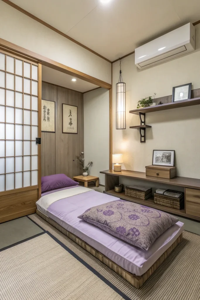 15 Earthy Zen Tiny Bedroom Inspirations for Calm, Grounded Living 6 uj 5