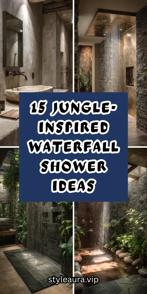 15 Jungle-Inspired Waterfall Shower Ideas 1 10 11