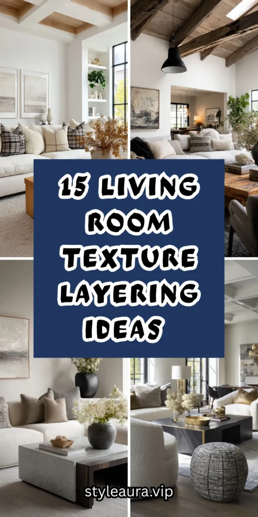 15 Living Room Texture Layering Ideas for Visual Warmth 1 10 12 1