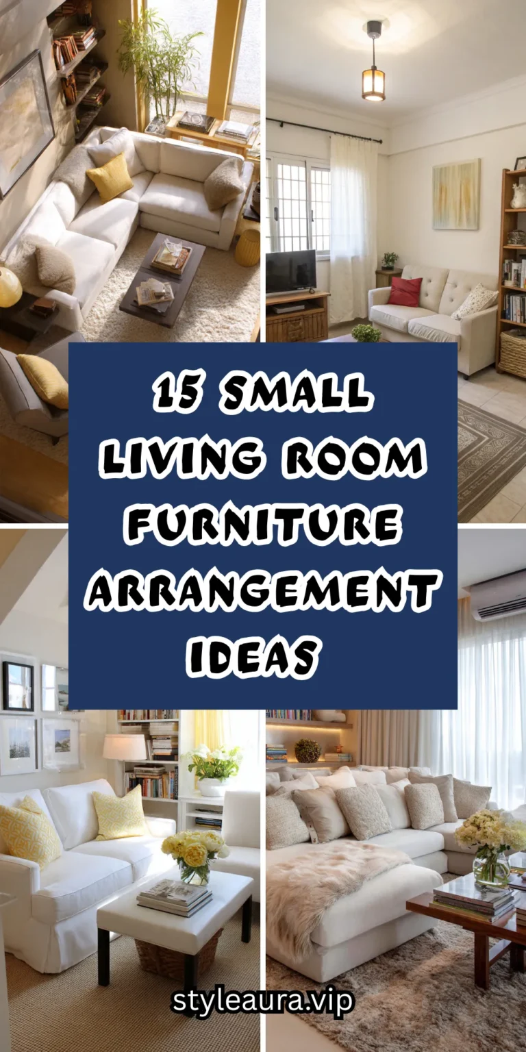 15 Small Living Room Furniture Arrangement Ideas That Work