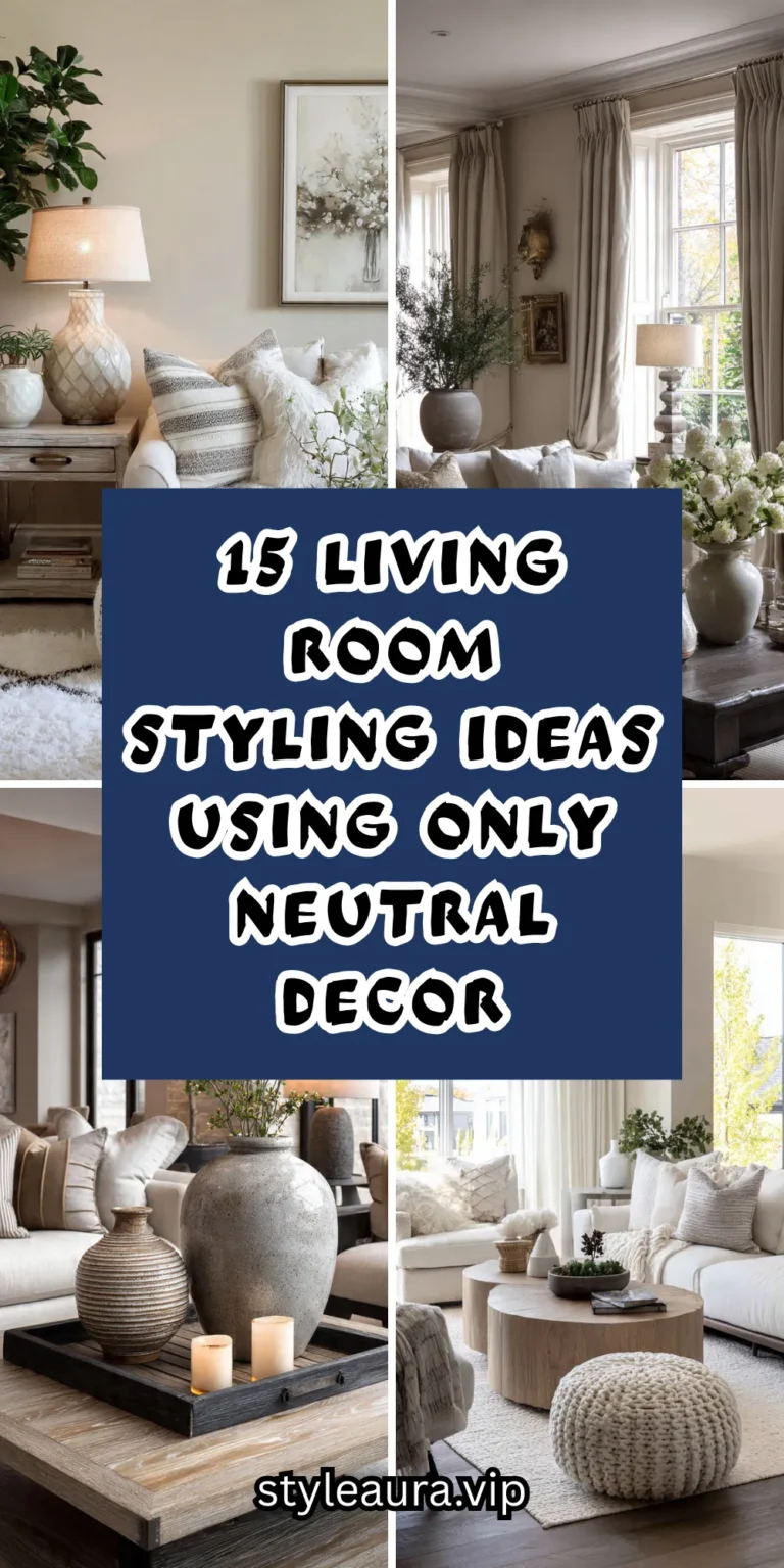 15 Living Room Styling Ideas Using Only Neutral Decor 18 15 Living Room Styling Ideas Using Only Neutral Decor