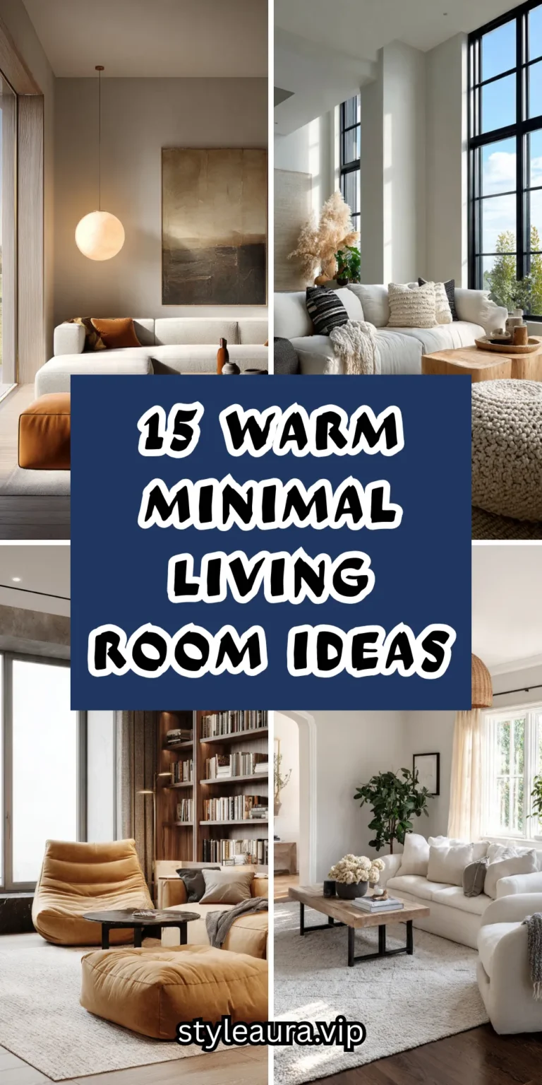 15 Warm Minimal Living Room Ideas That Feel Inviting
