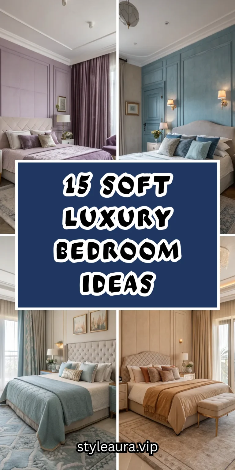 15 Soft Luxury Bedroom Ideas Using Calm Color Palettes