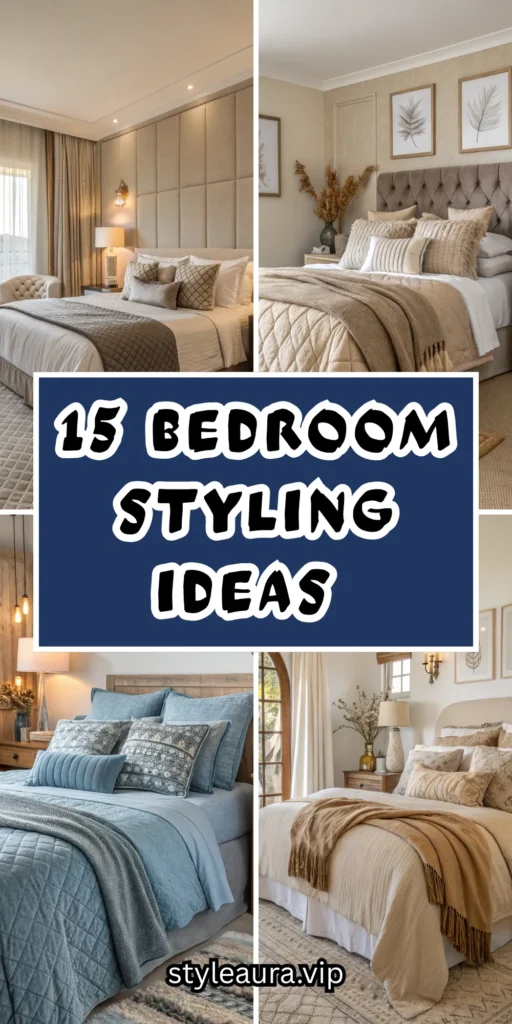 15 Bedroom Styling Ideas with Layered Bedding and Textures 1 10 19