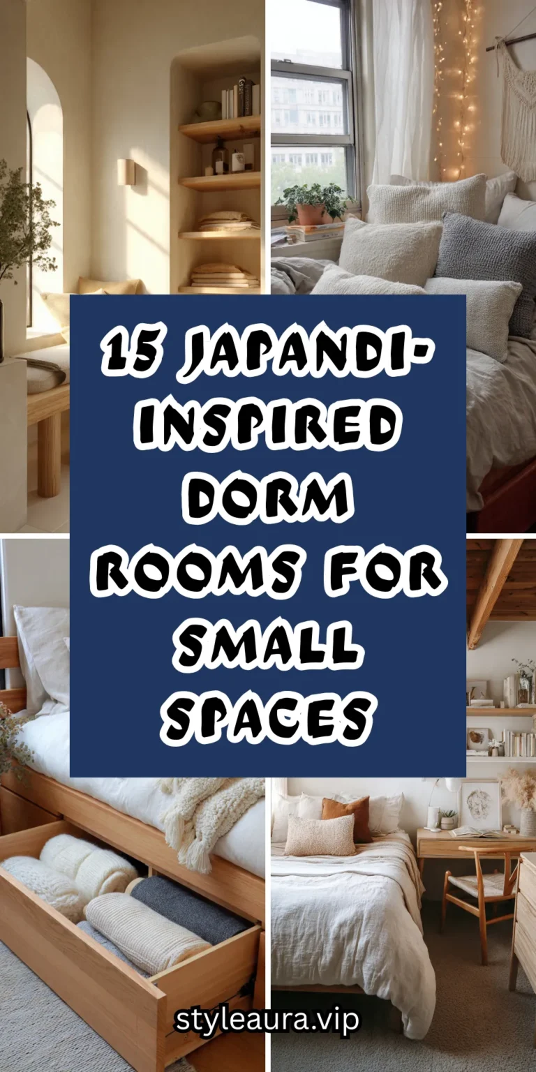 15 Japandi-Inspired Dorm Rooms for Small Spaces