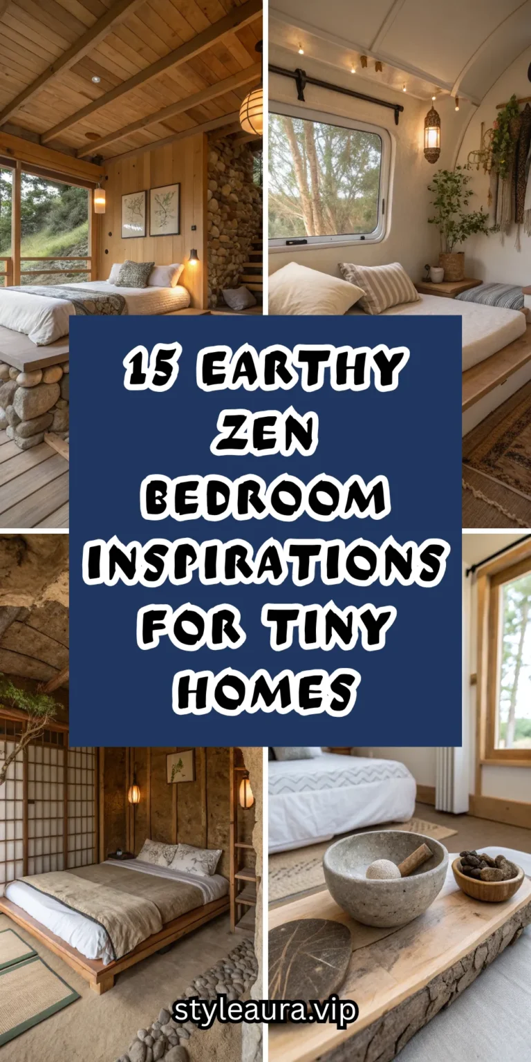 15 Earthy Zen Bedroom Inspirations for Tiny Homes