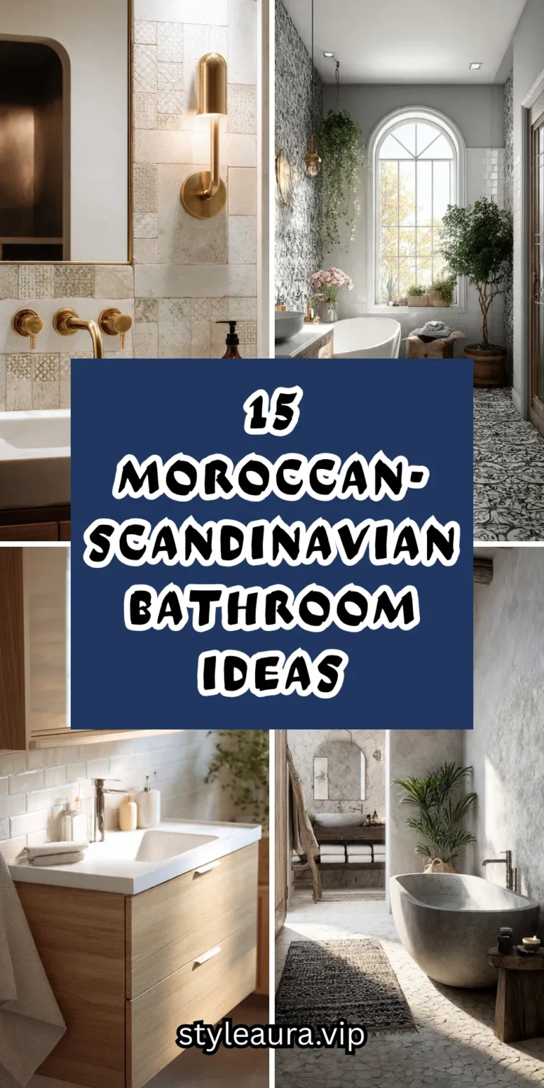 15 Moroccan-Scandinavian Bathroom Ideas