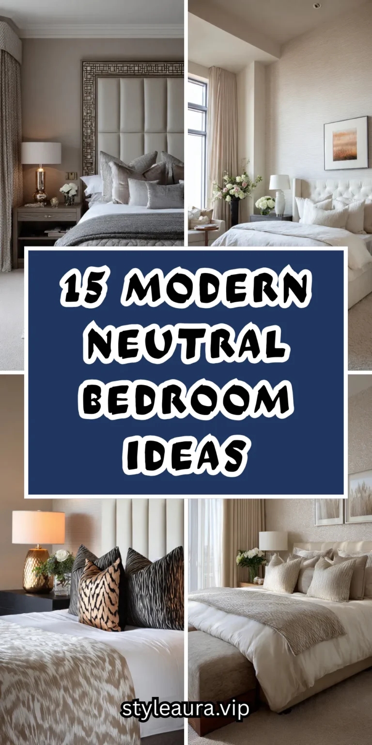 15 Modern Neutral Bedroom Ideas with Boutique-Hotel Style 21 15 Modern Neutral Bedroom Ideas with Boutique-Hotel Style