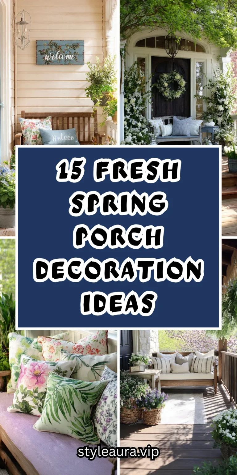 15 Fresh Spring Porch Decoration Ideas to Welcome the Season in Style