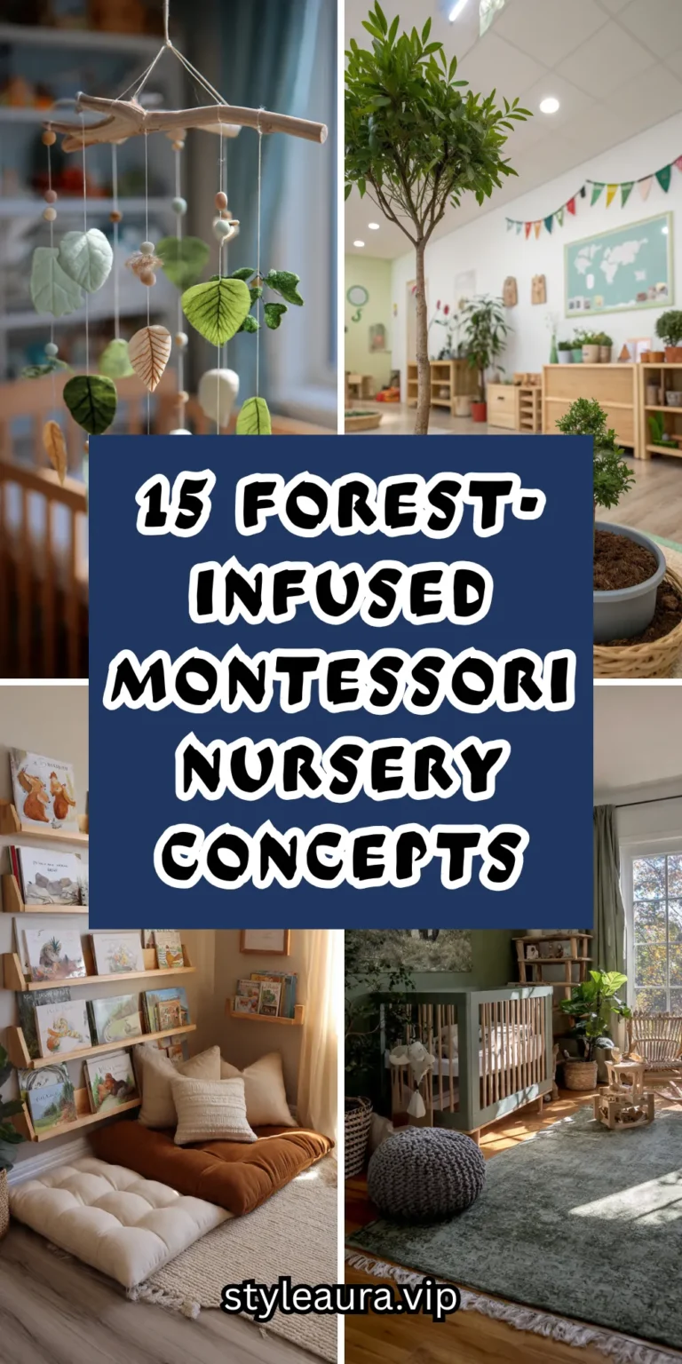 15 Forest-Infused Montessori Nursery Concepts
