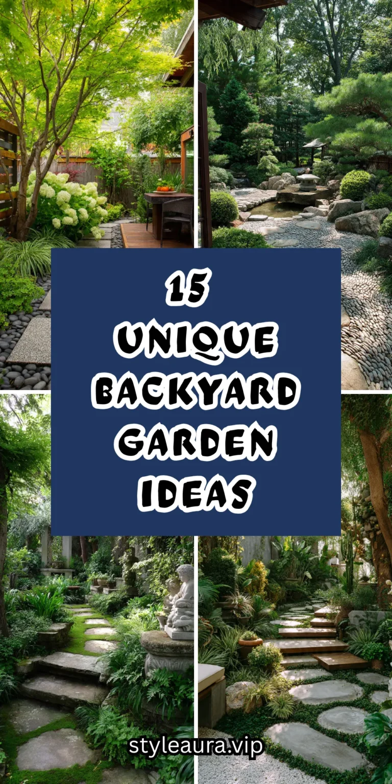 15 Unique Backyard Garden Ideas to Create Your Oasis 18 15 Unique Backyard Garden Ideas to Create Your Oasis