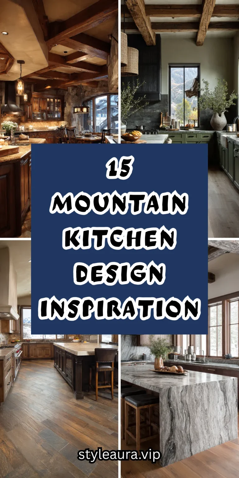 15 Mountain Kitchen Design Inspirations for a Warm and Inviting Home