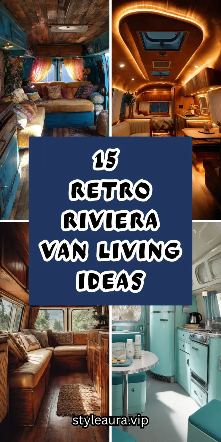 15 Retro Riviera Van Living Ideas for a Nostalgic Yet Cozy Adventure 17 15 Retro Riviera Van Living Ideas for a Nostalgic Yet Cozy Adventure