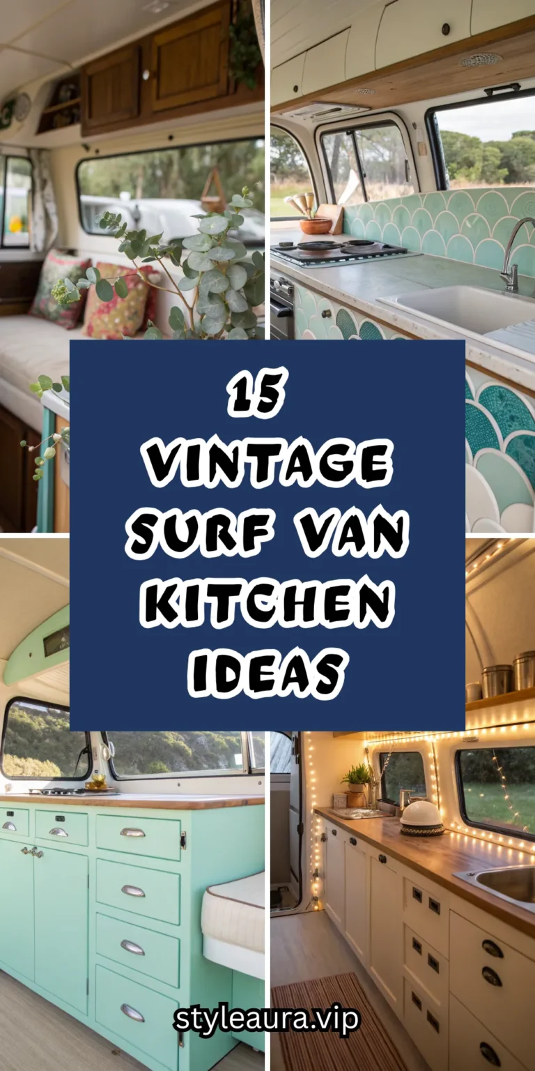 15 Vintage Surf Van Kitchen Ideas