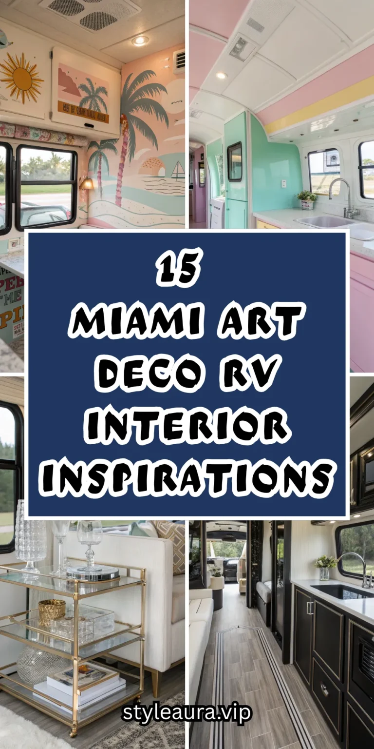 15 Miami Art Deco RV Interior Inspirations