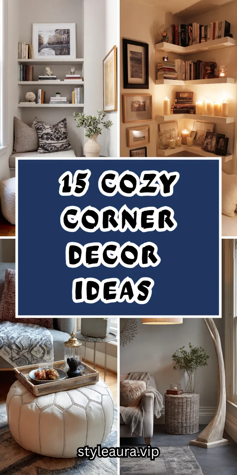 15 Cozy Corner Decor Ideas for Awkward Living Room Spaces