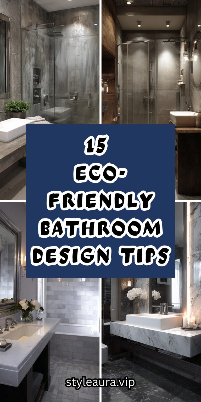 15 Eco-Friendly Bathroom Design Tips