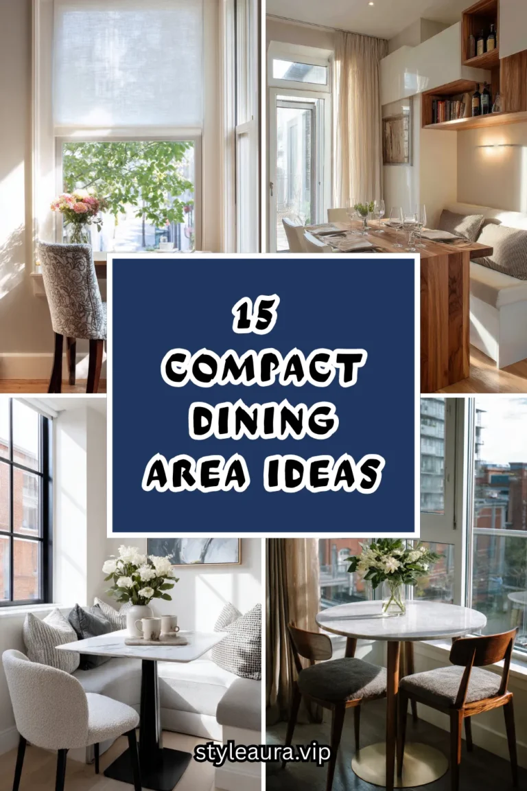 15 Compact Dining Area Ideas for Apartments