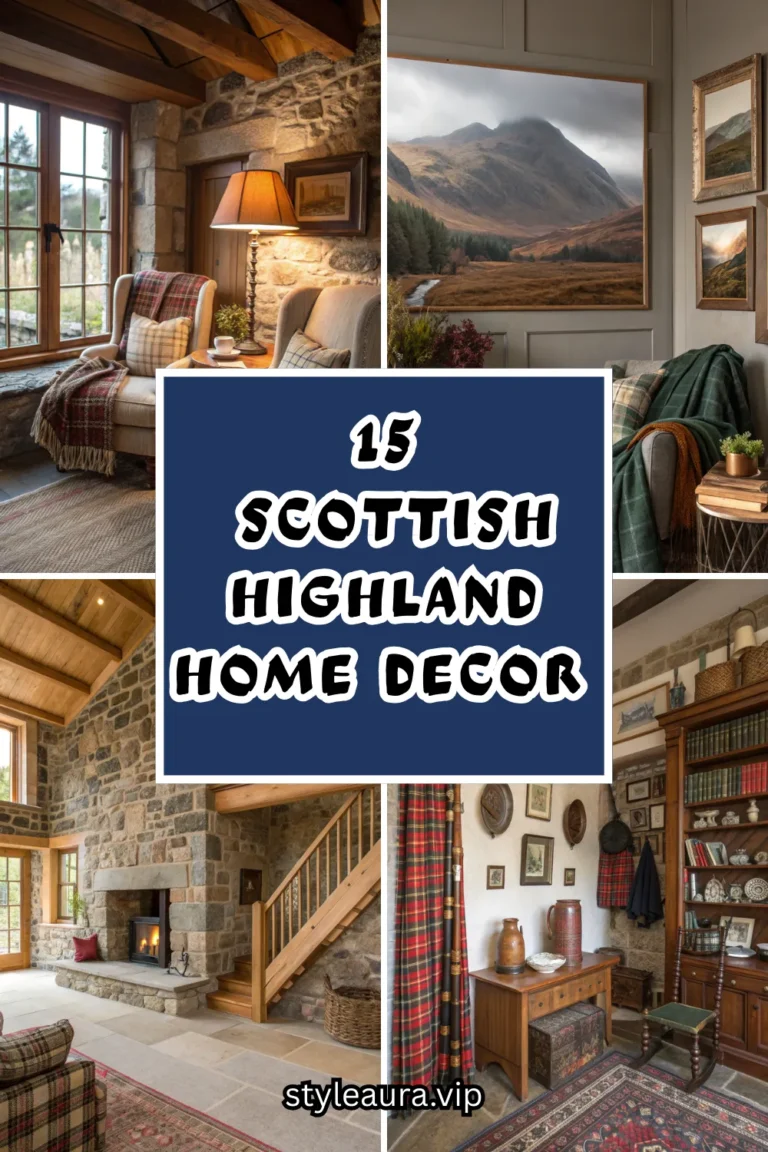 15 Scottish Highland Home Decor Ideas