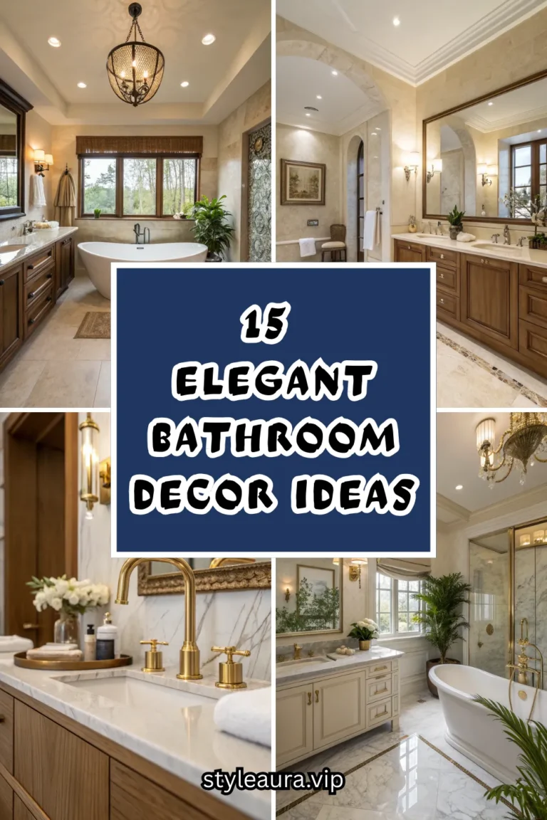 15 Elegant Bathroom Decor Ideas That Redefine Luxury Living
