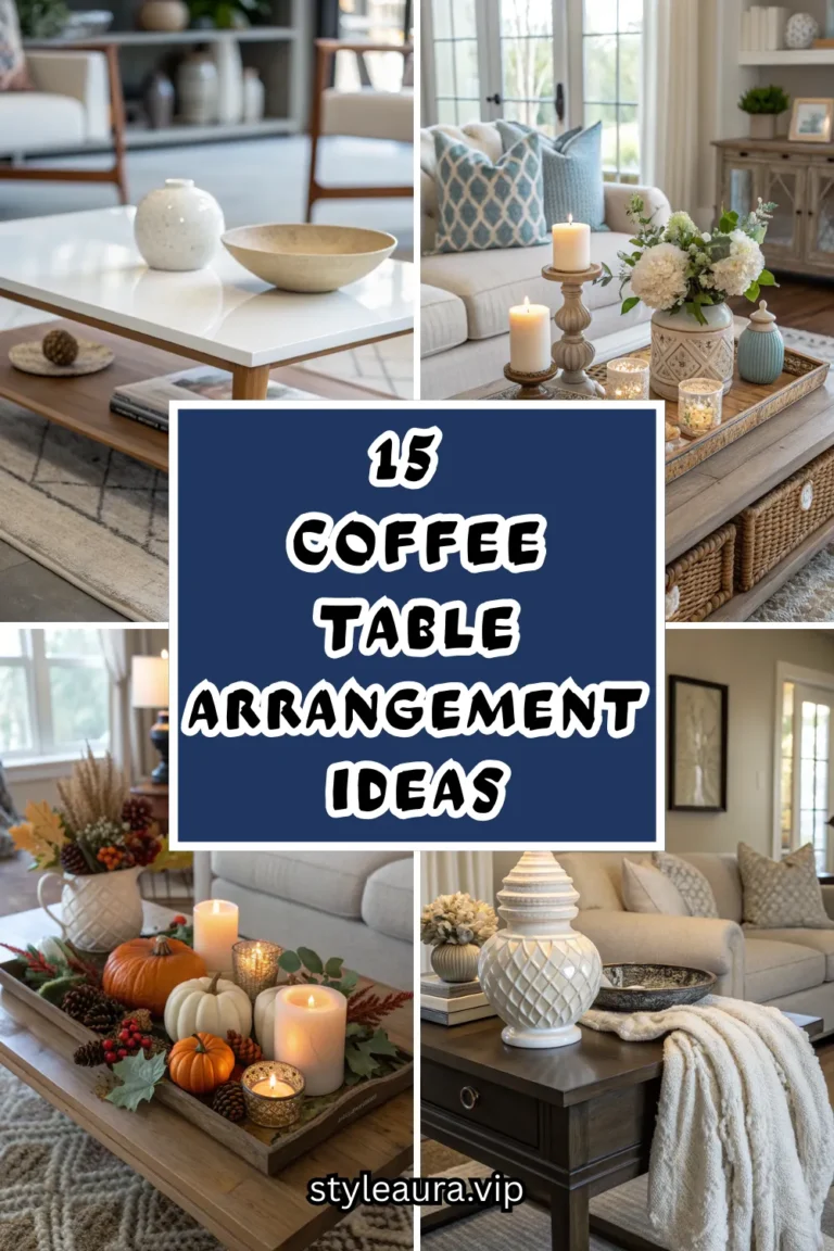 15 Coffee Table Arrangement Ideas That Instantly Elevate Your Living Room