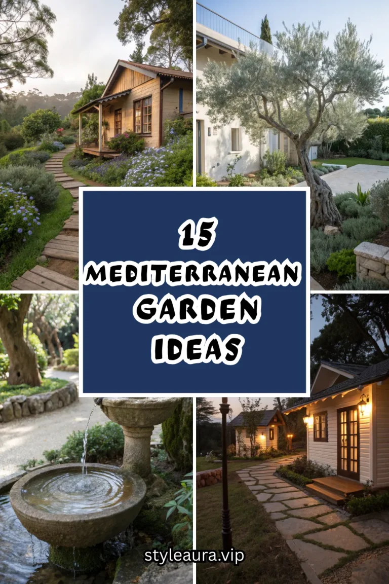 15 Mediterranean Garden Ideas That Bring Timeless Elegance Outdoors
