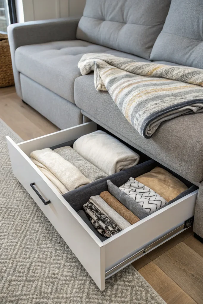 15 Blanket Storage Ideas That Blend Modern Style With Luxury Living 6 bi5