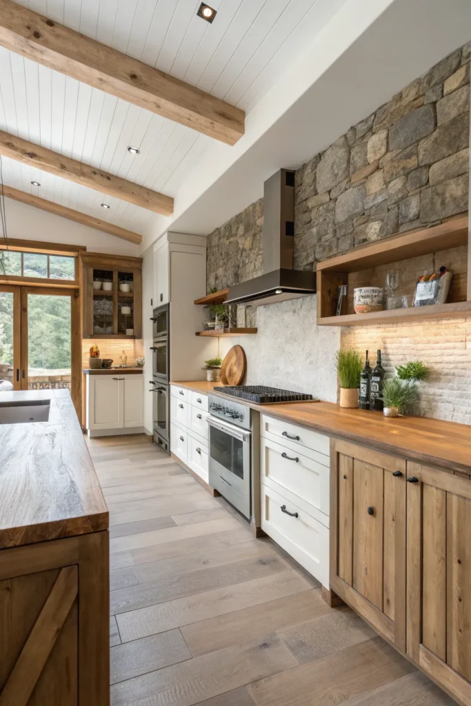 15 Modern Rustic Kitchen Styling Ideas with Natural Texture 12 cl11