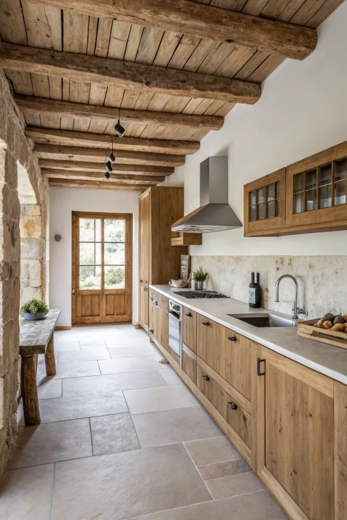 15 Modern Rustic Kitchen Styling Ideas with Natural Texture 16 cl15