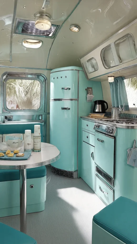 15 Retro Riviera Van Living Ideas for a Nostalgic Yet Cozy Adventure 11 dc10