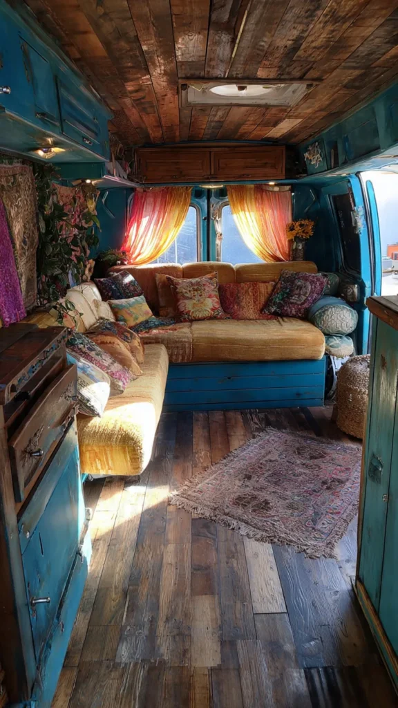 15 Retro Riviera Van Living Ideas for a Nostalgic Yet Cozy Adventure 16 dc15