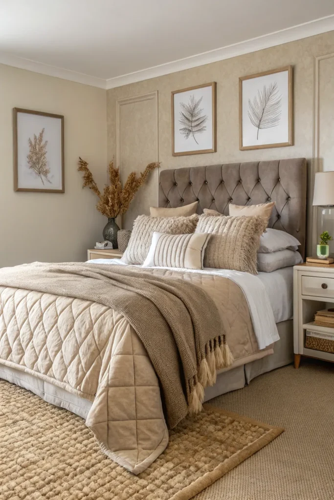 15 Bedroom Styling Ideas with Layered Bedding and Textures 7 fd 10