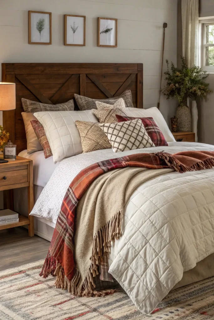 15 Bedroom Styling Ideas with Layered Bedding and Textures 6 fd 11