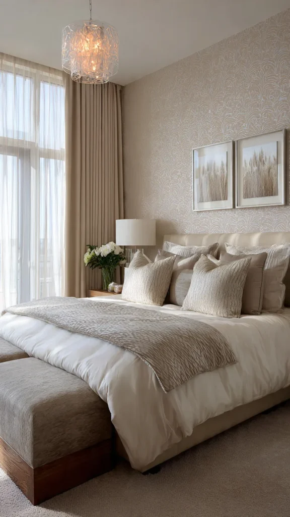 15 Modern Neutral Bedroom Ideas with Boutique-Hotel Style 2 fl1