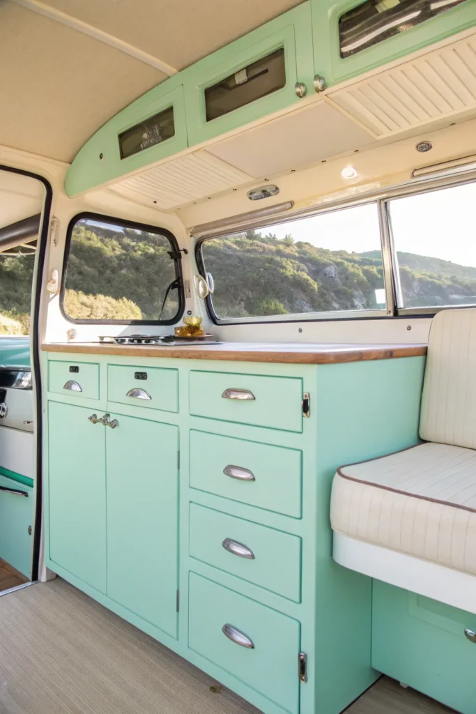 15 Vintage Surf Van Kitchen Ideas 3 gc 2