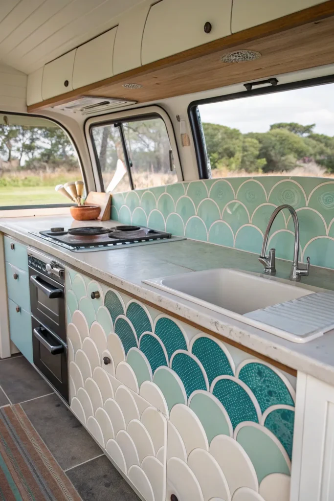 15 Vintage Surf Van Kitchen Ideas 8 gc 7