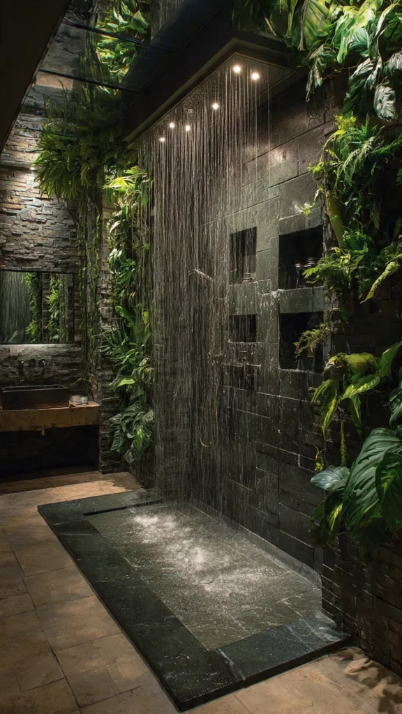15 Jungle-Inspired Waterfall Shower Ideas 6 gd5