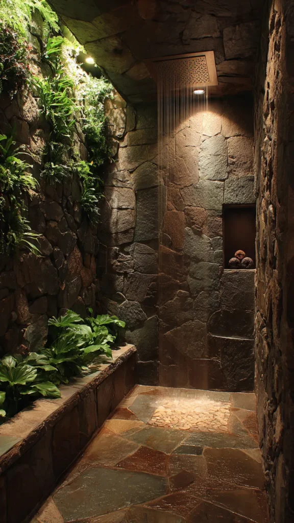 15 Jungle-Inspired Waterfall Shower Ideas 8 gd7