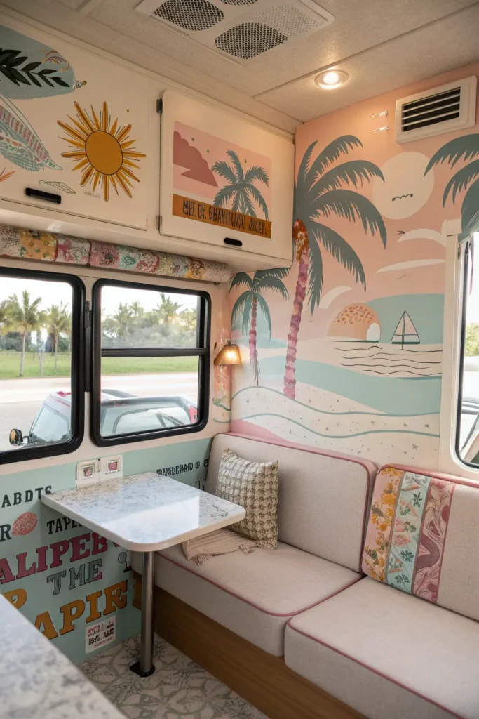 15 Miami Art Deco RV Interior Inspirations 16 gj 15