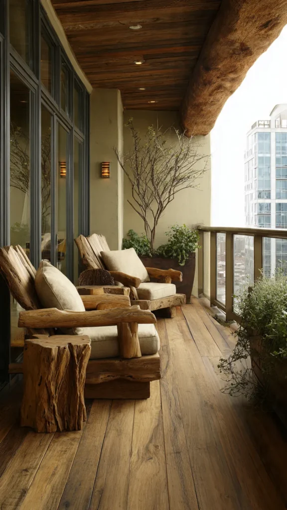 15 Rustic Balcony Design Ideas for Nature Lovers 2 gj1