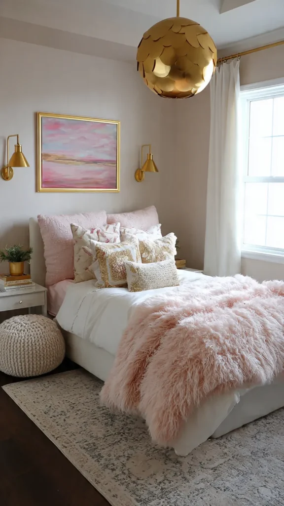15 Chic Gold Touches for Girls’ Bedroom Makeovers 4 gw3