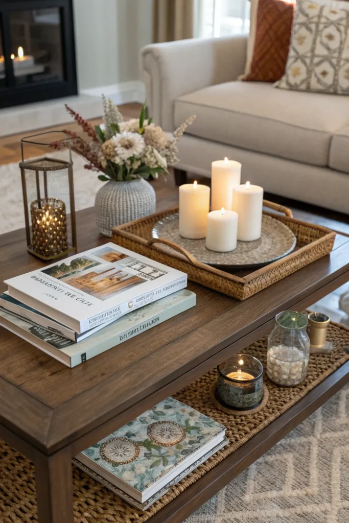 15 Coffee Table Arrangement Ideas That Instantly Elevate Your Living Room 14 kl 13