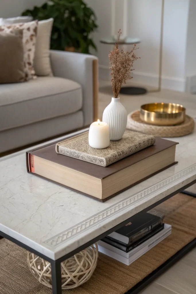 15 Coffee Table Arrangement Ideas That Instantly Elevate Your Living Room 3 kl 2
