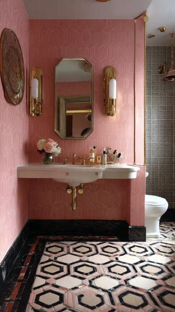 15 Retro Geometric Bathroom Designs 12 lj11 1