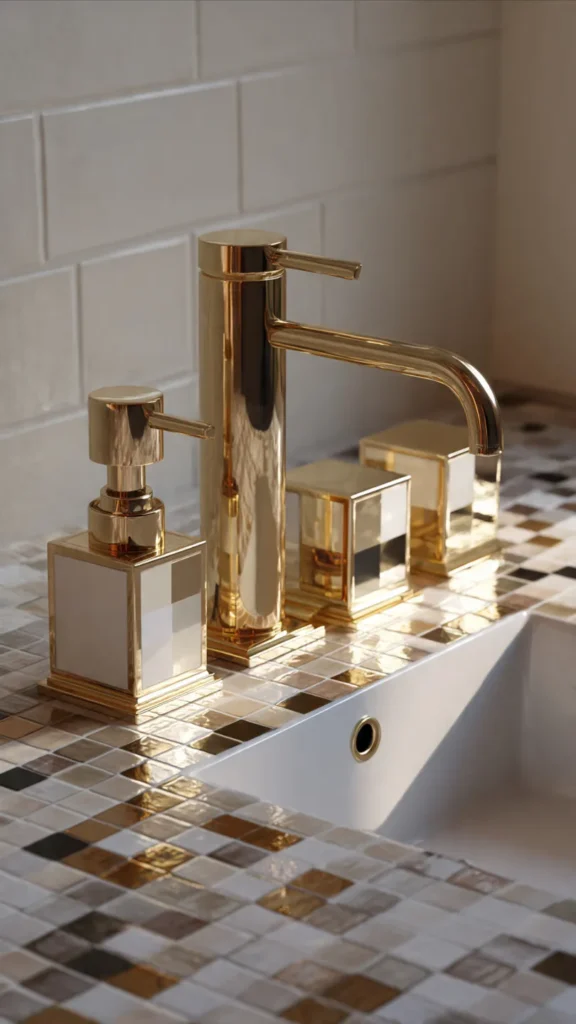 15 Retro Geometric Bathroom Designs 7 lj6