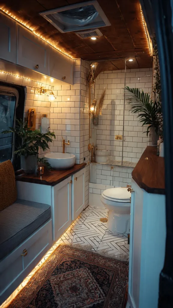 15 Retro Geometric Van Bathroom Designs 12 tg11 1