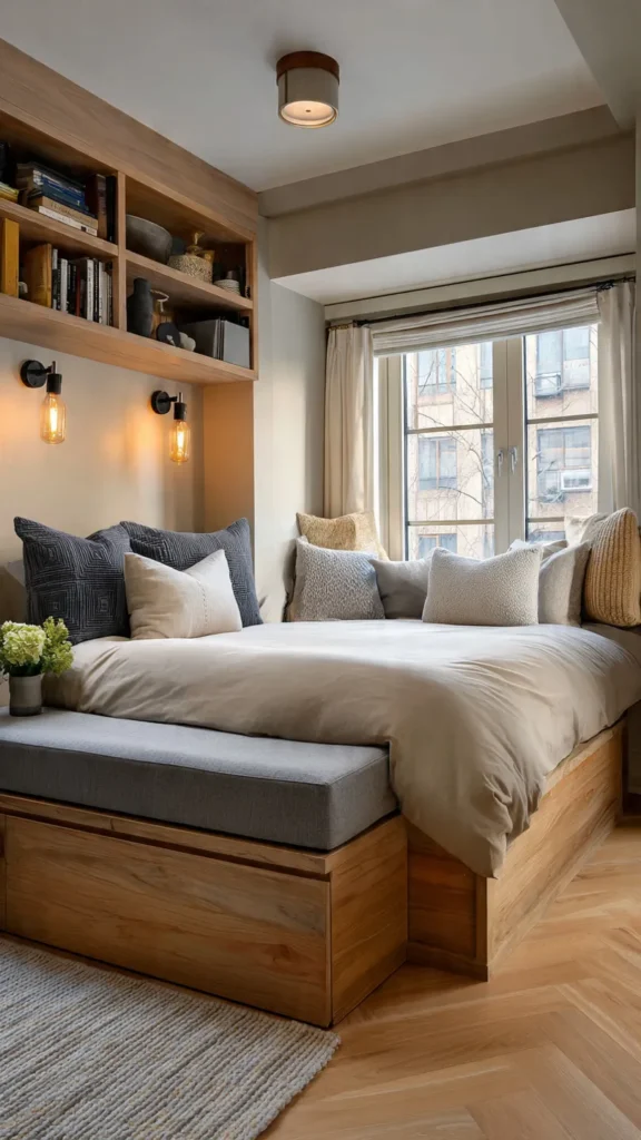 15 Small Bedroom Storage Ideas That Don’t Look Cluttered 15 tg14 2