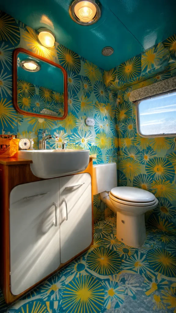 15 Retro Geometric Van Bathroom Designs 5 tg4 1