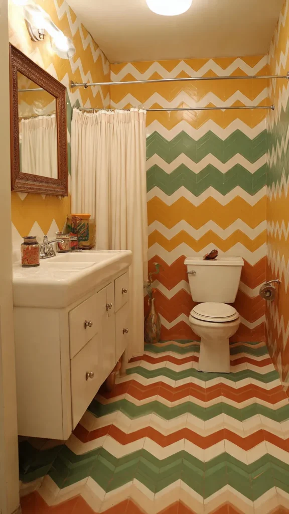 15 Retro Geometric Van Bathroom Designs 7 tg6 1